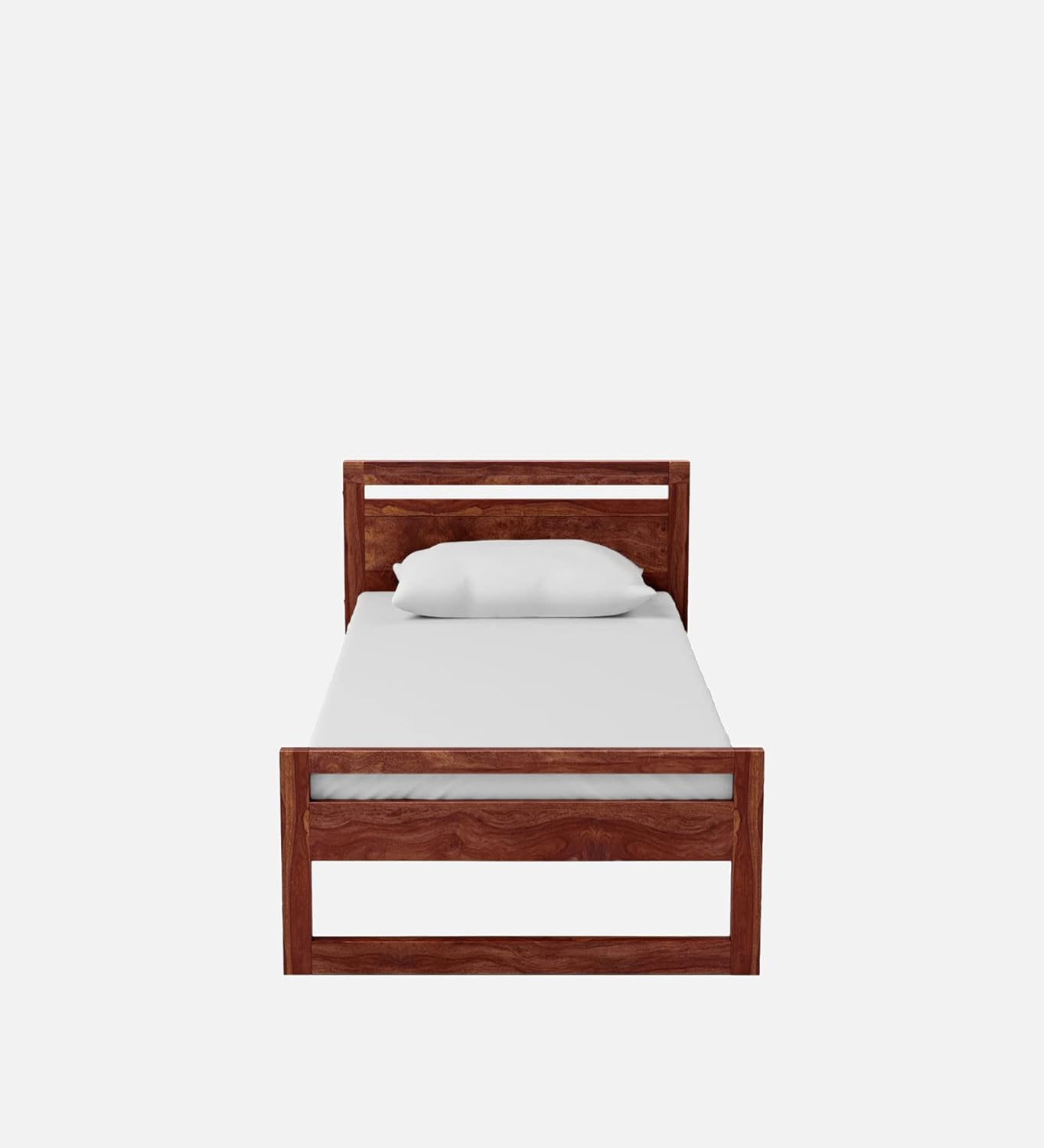 Curious Lifestyle CRAFTS Sheesham Wood Queen Size Bed Without Storage Solid Wooden Cot Bed Double Bed Furniture for Bedroom Living Room Home - Bars Bie Bed (Teak Finish)