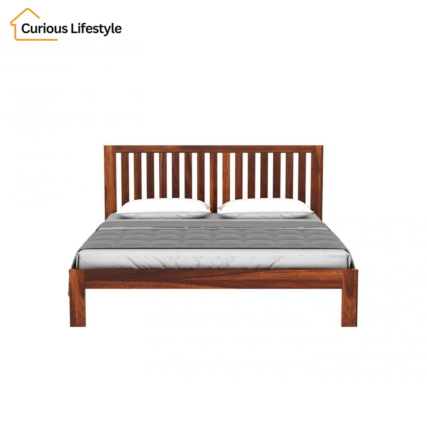 Classic sheesham double bed for modern interiors
