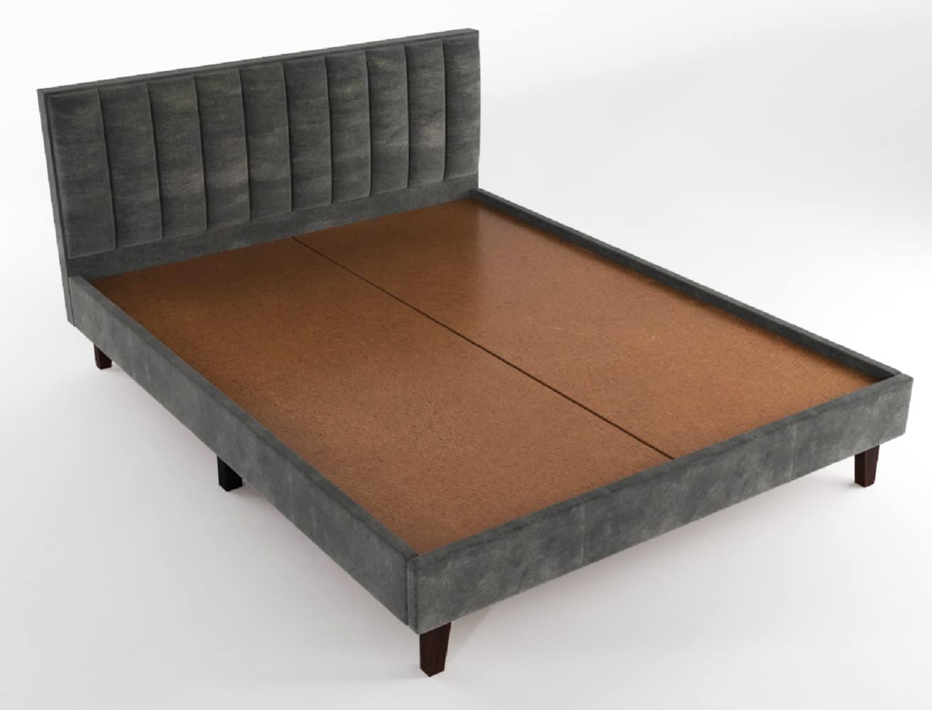 Elegant Upholstered Bed for Bedroom – Sheesham Wood Frame Design