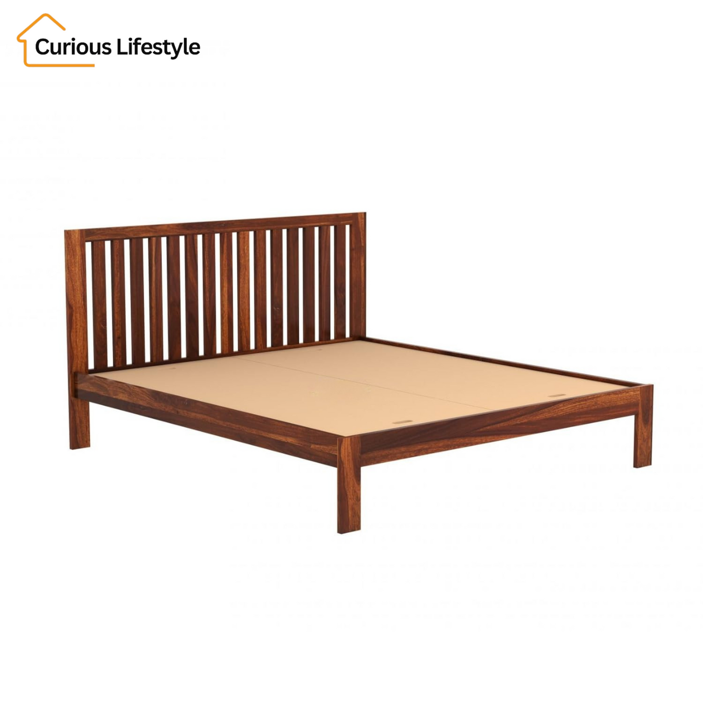 Premium sheesham wood queen bed furniture