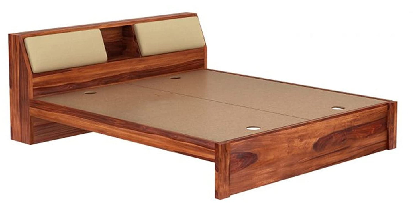 Solid wood king bed by Curious Lifestyle