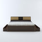 Curious Lifestyle Sheesham Wood King Size Bed with Drawer and Headboard Storage for Bedroom Living Room Home Wooden Double Bed Cot Palang Furniture (Walnut Finish)