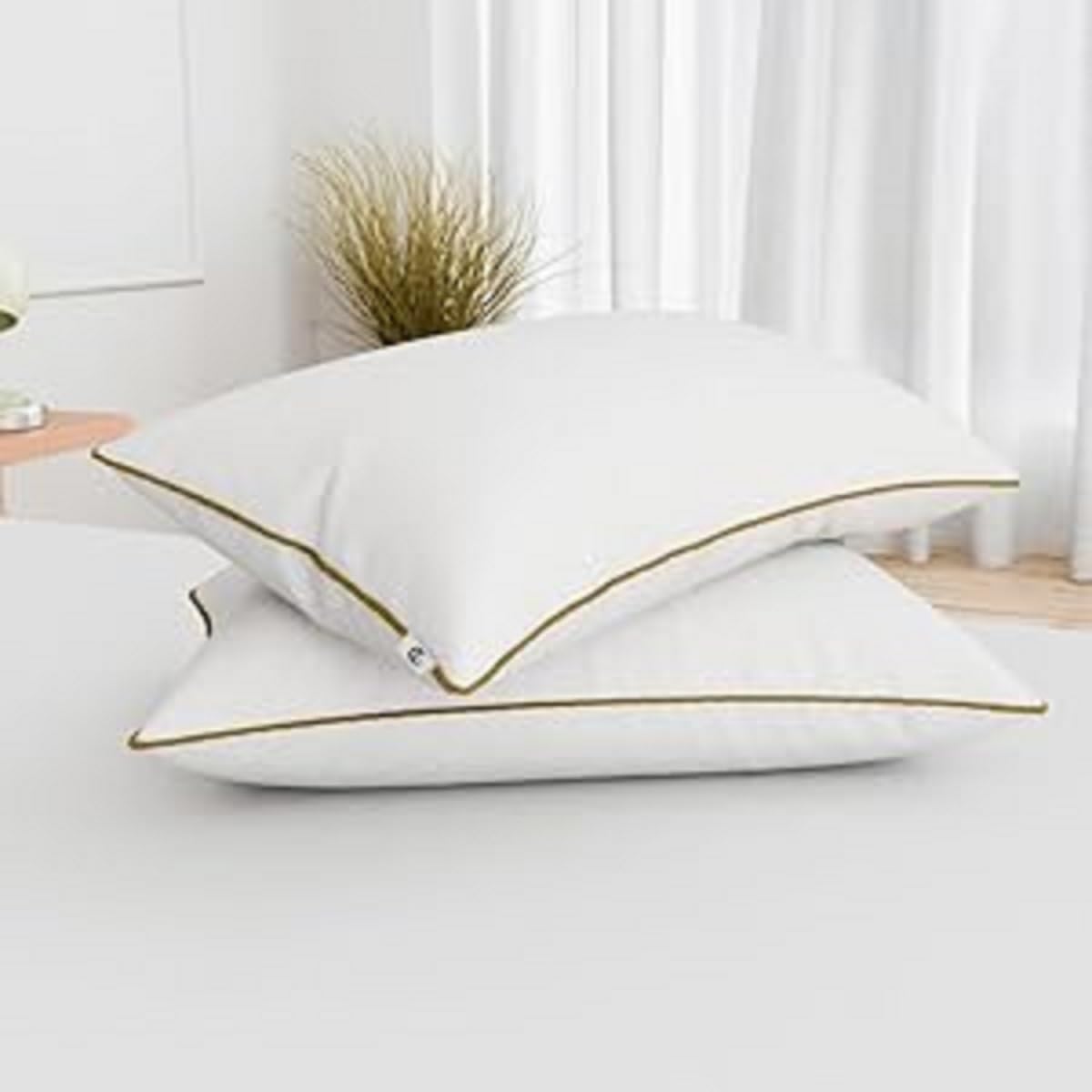 Extra Soft White Microfiber Bed Pillows | Hypoallergenic Pillows for Sleeping