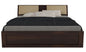 Curious Lifestyle Sheesham Wood Queen Size Bed with Box and Headboard Storage for Bedroom Home (Walnut Finish)