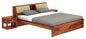 Curious Lifestyle Sheesham Wood King Size Bed with Hydraulic and Headboard Storage for Living Room Home Bedroom Wooden Double Bed Cot Palang Furniture (Walnut Finish)