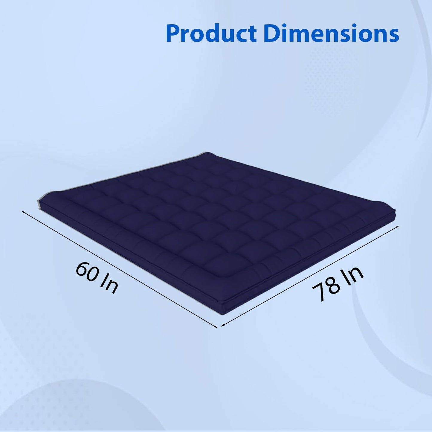 Super Soft 600 GSM Microfiber Mattress Topper | Quilted Mattress Padding by Curious Lifestyle
