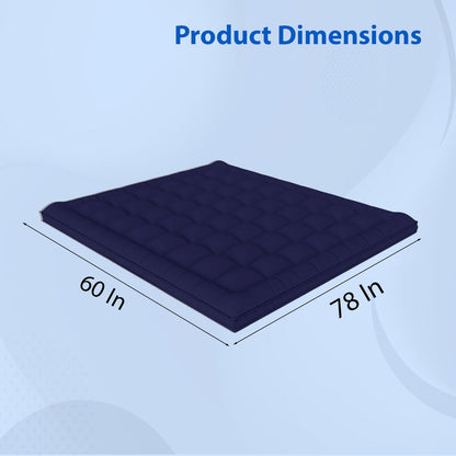 Super Soft 600 GSM Microfiber Mattress Topper | Quilted Mattress Padding by Curious Lifestyle