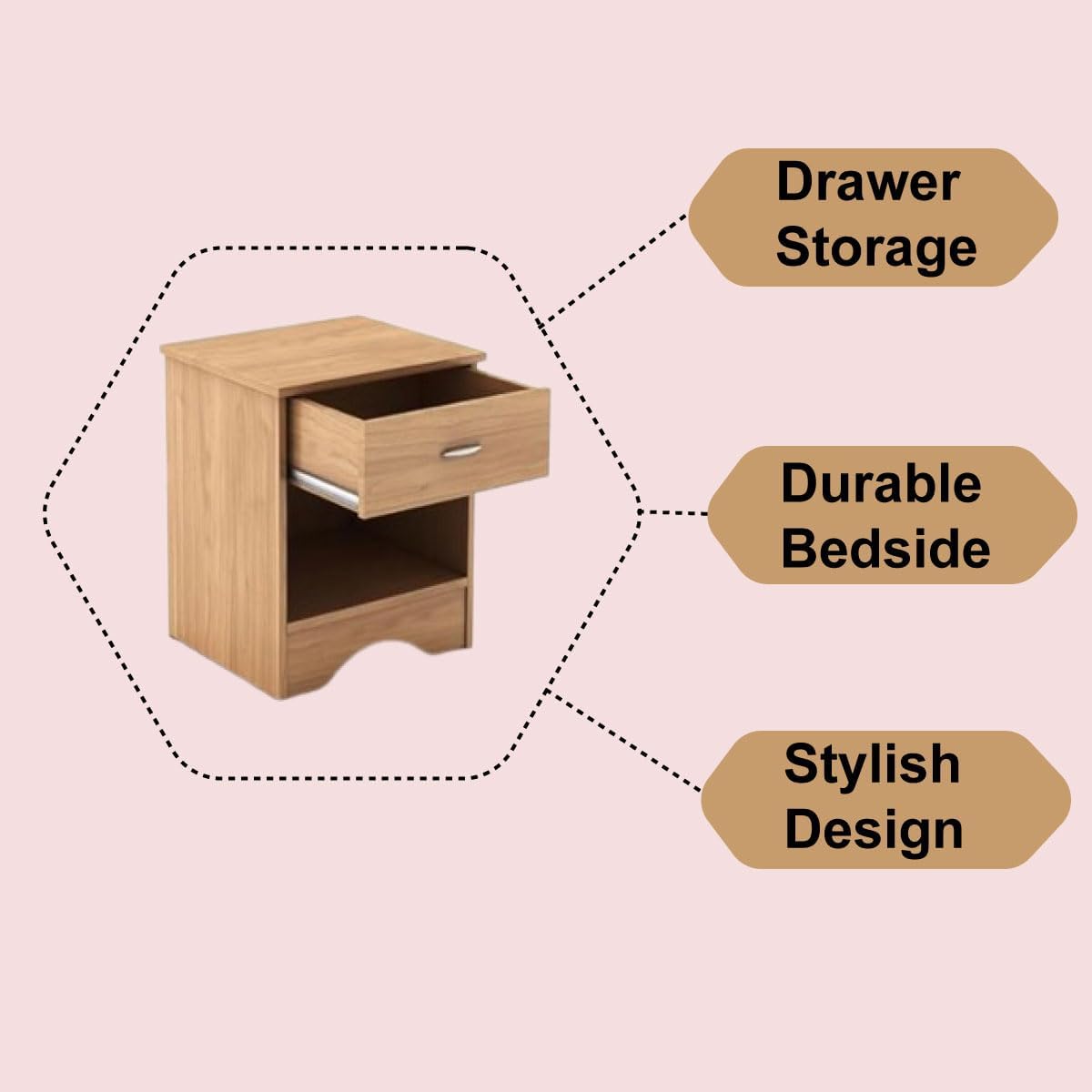 side table with drawer for bedroom