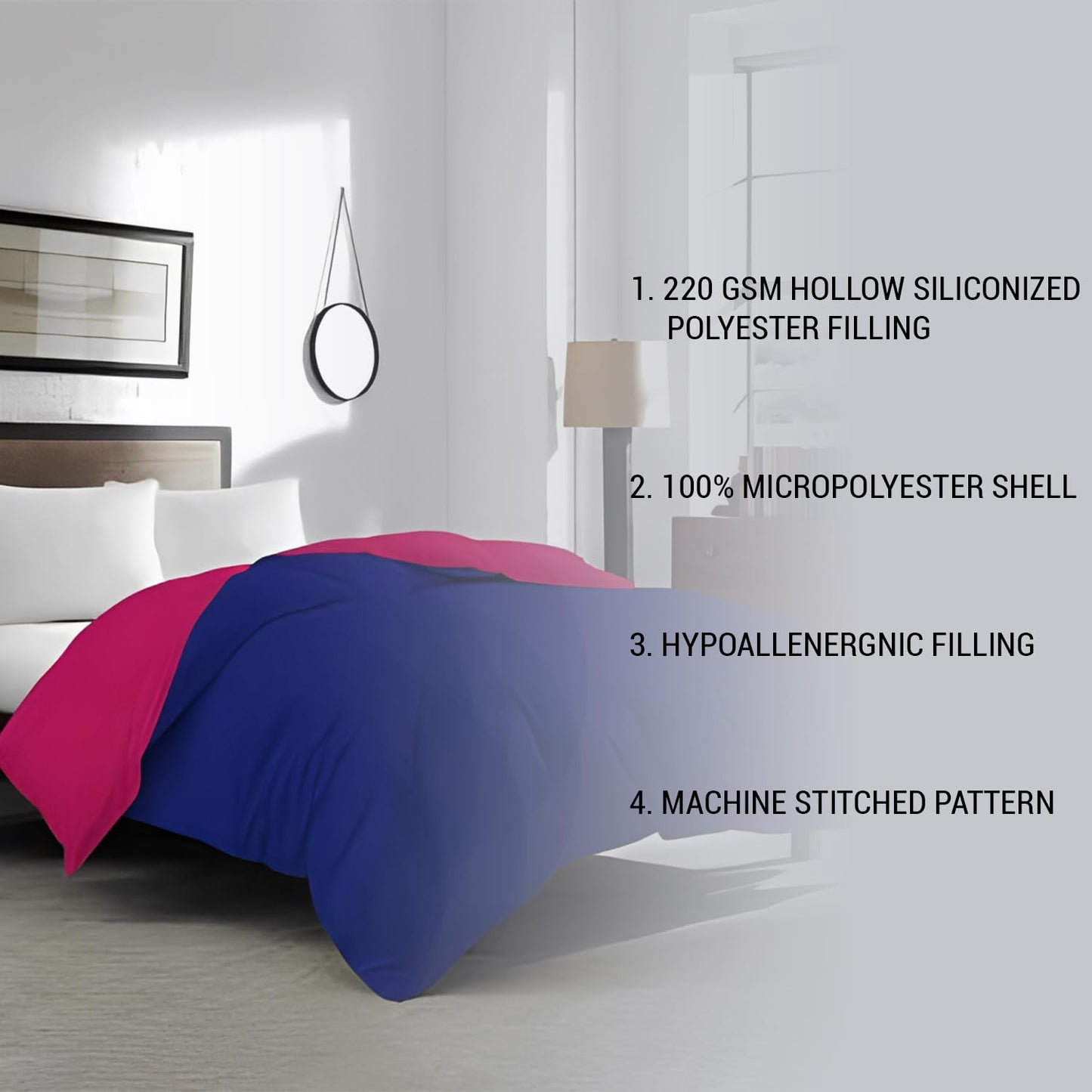 Reversible Microfiber Comforter Blanket for Winter by Curious Lifestyle
