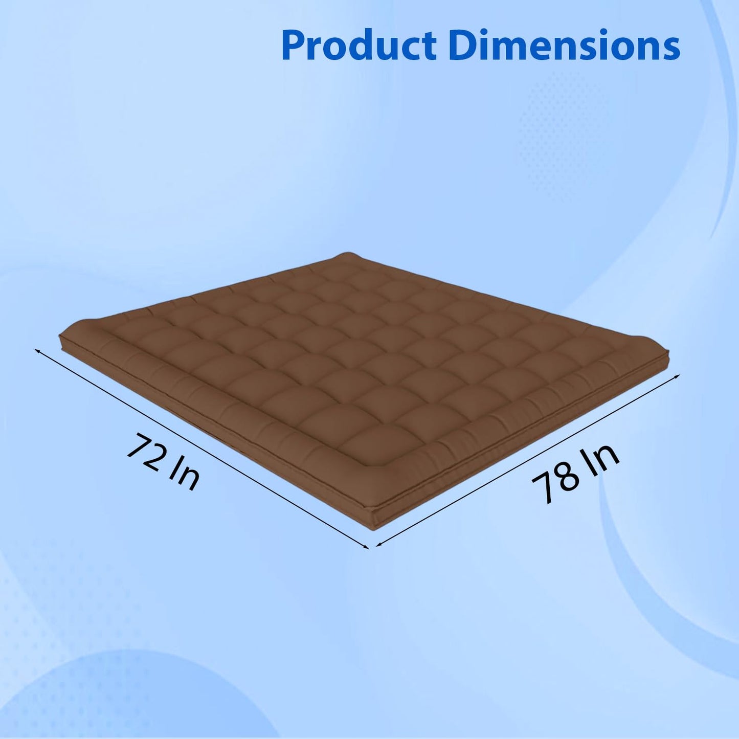 Super Soft 600 GSM Microfiber Mattress Topper | Quilted Mattress Padding by Curious Lifestyle