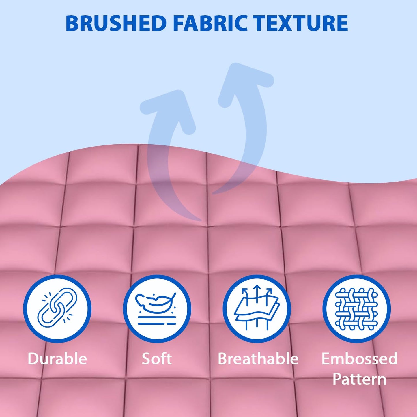 Super Soft 600 GSM Microfiber Mattress Topper | Quilted Mattress Padding by Curious Lifestyle