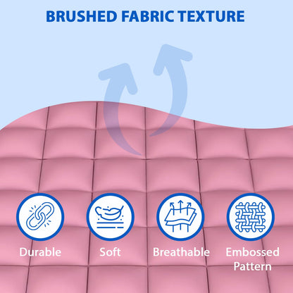 Super Soft 600 GSM Microfiber Mattress Topper | Quilted Mattress Padding by Curious Lifestyle