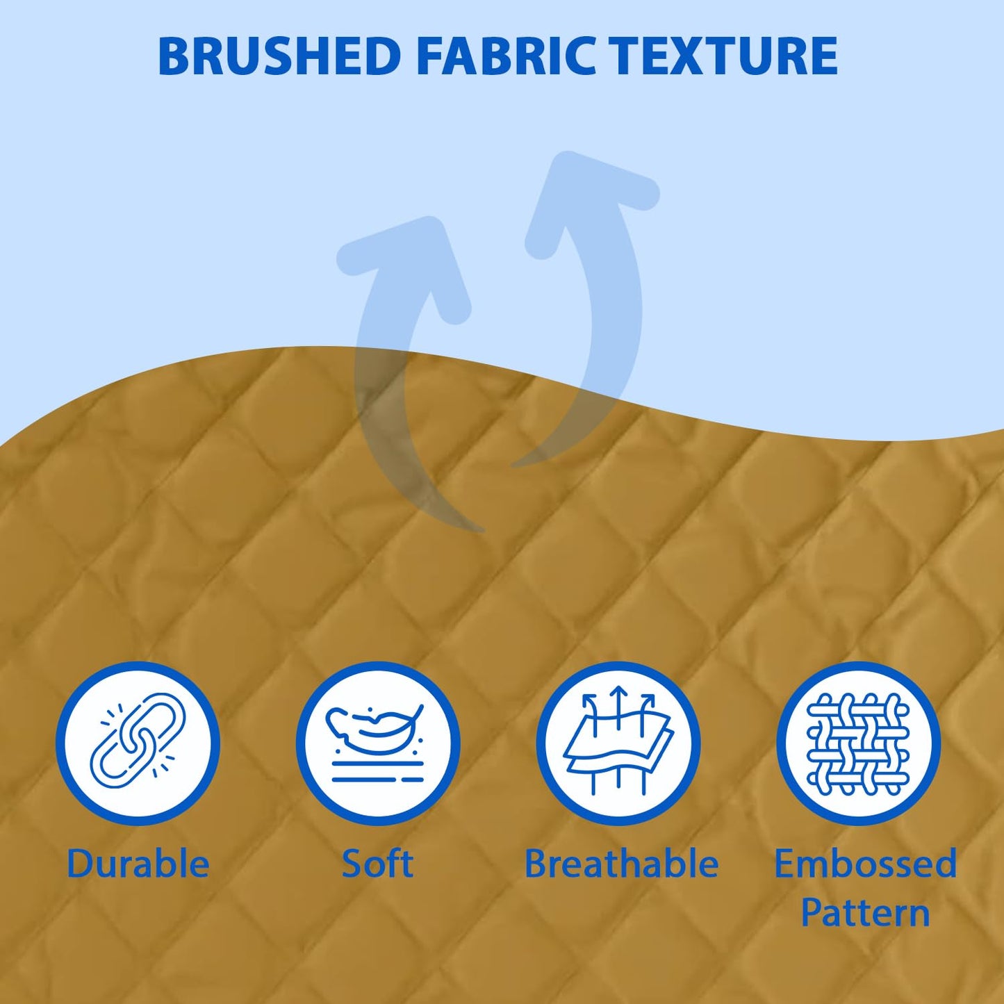 Waterproof Cotton Mattress Protector Queen Size | Soft & Washable Bed Cover by Curious Lifestyle