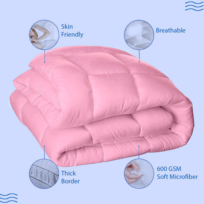 Super Soft 600 GSM Microfiber Mattress Topper | Quilted Mattress Padding by Curious Lifestyle