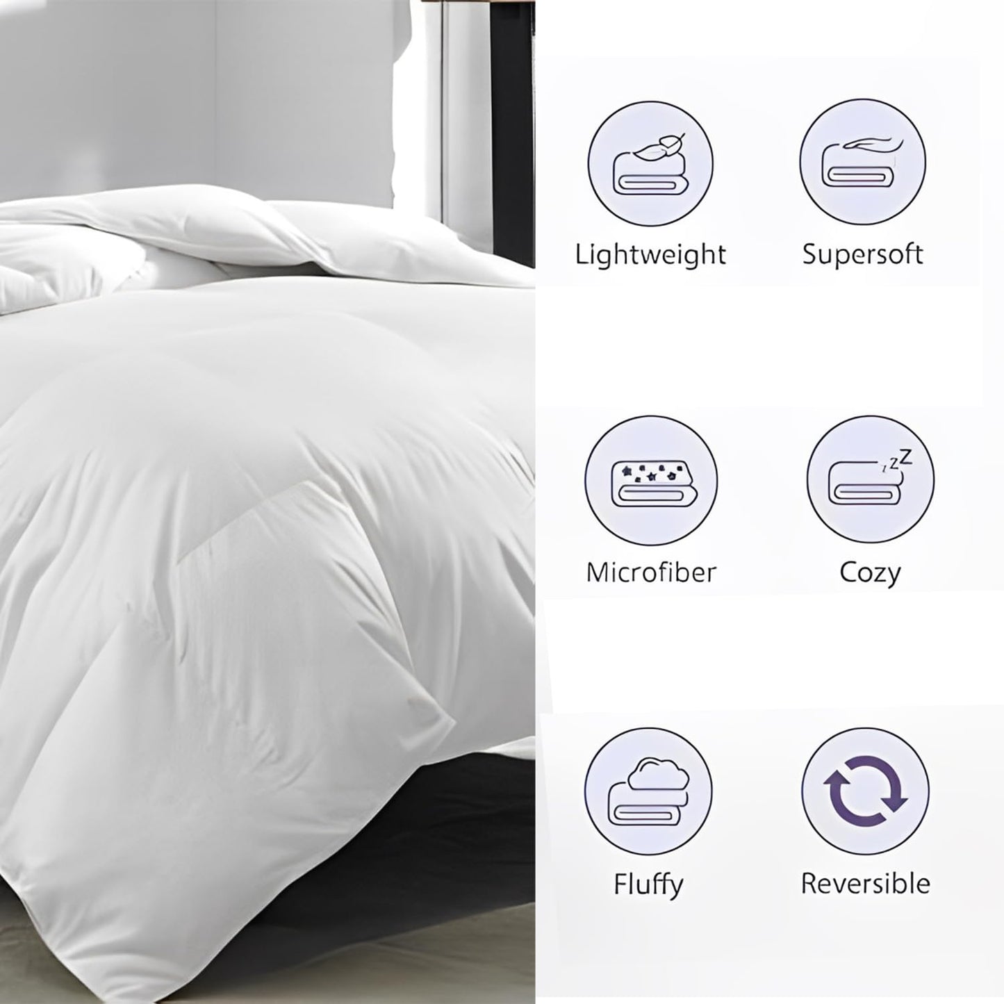 Reversible Microfiber Comforter Blanket for Winter by Curious Lifestyle