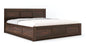 Curious Lifestyle Sheesham Wood King Size Bed with Box Storage Double Cot Wooden Palang for Bedroom Living Room Furniture (Walnut Finish)