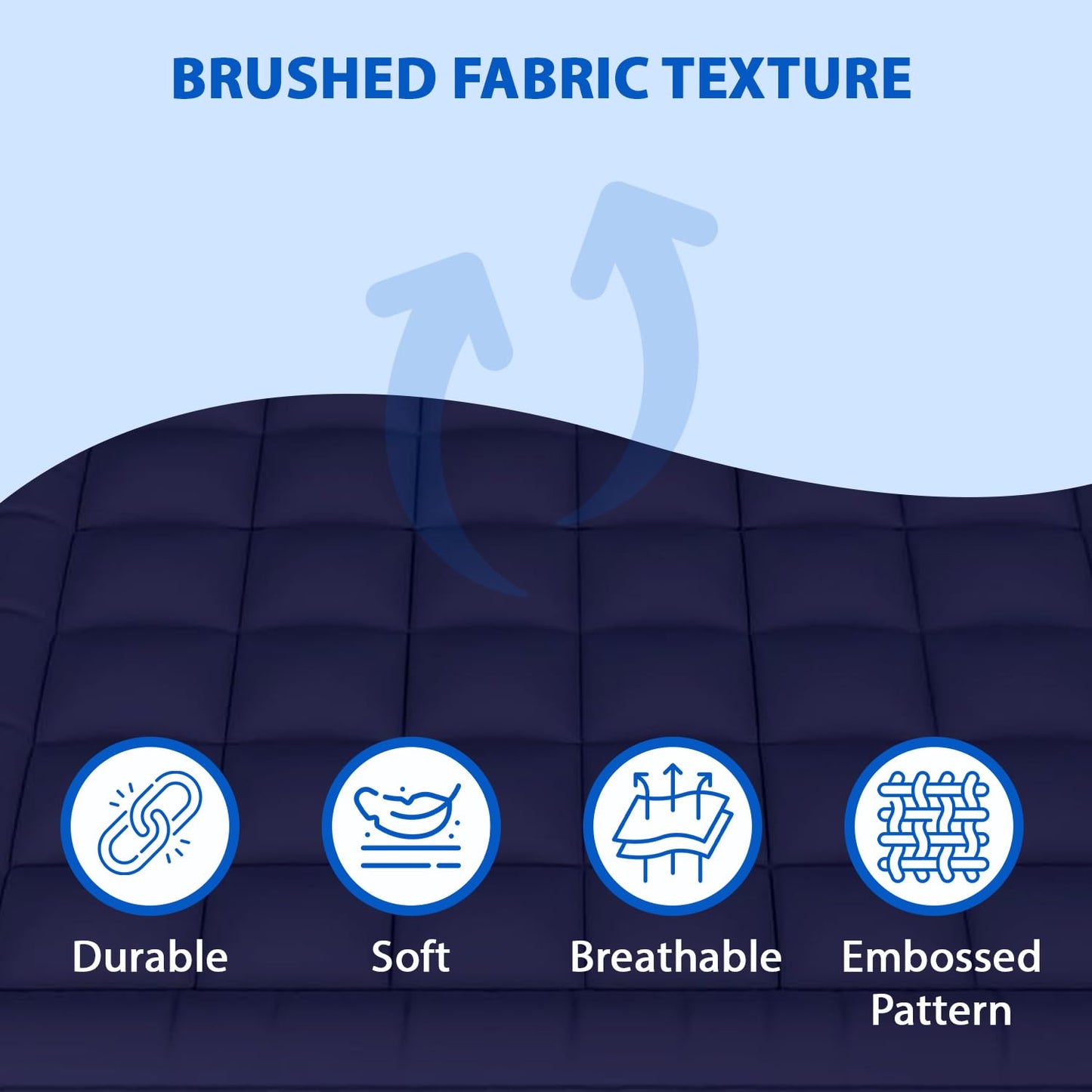 Super Soft 600 GSM Microfiber Mattress Topper | Quilted Mattress Padding by Curious Lifestyle