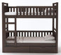 Curious Lifestyle  Sheesham Wood Bunk Bed with 2 Drawer Storage Wooden Double Bed Furniture for Bedroom Home (Walnut Finish)