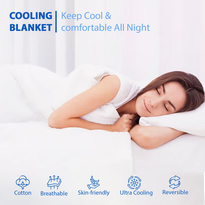 Cotton Soft Hand Block Printed Reversible Dohar AC Blanket Double Bed King Size (Size-84*90/C5)