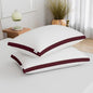 Extra Soft Microfiber Filled Down Alternative Hypoallergenic Premium Sleeping Pillow/Border Pillow Set of 2 (16 x 24 inch Pack of 2)