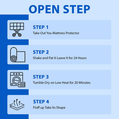 Waterproof Cotton Mattress Protector Queen Size | Soft & Washable Bed Cover by Curious Lifestyle