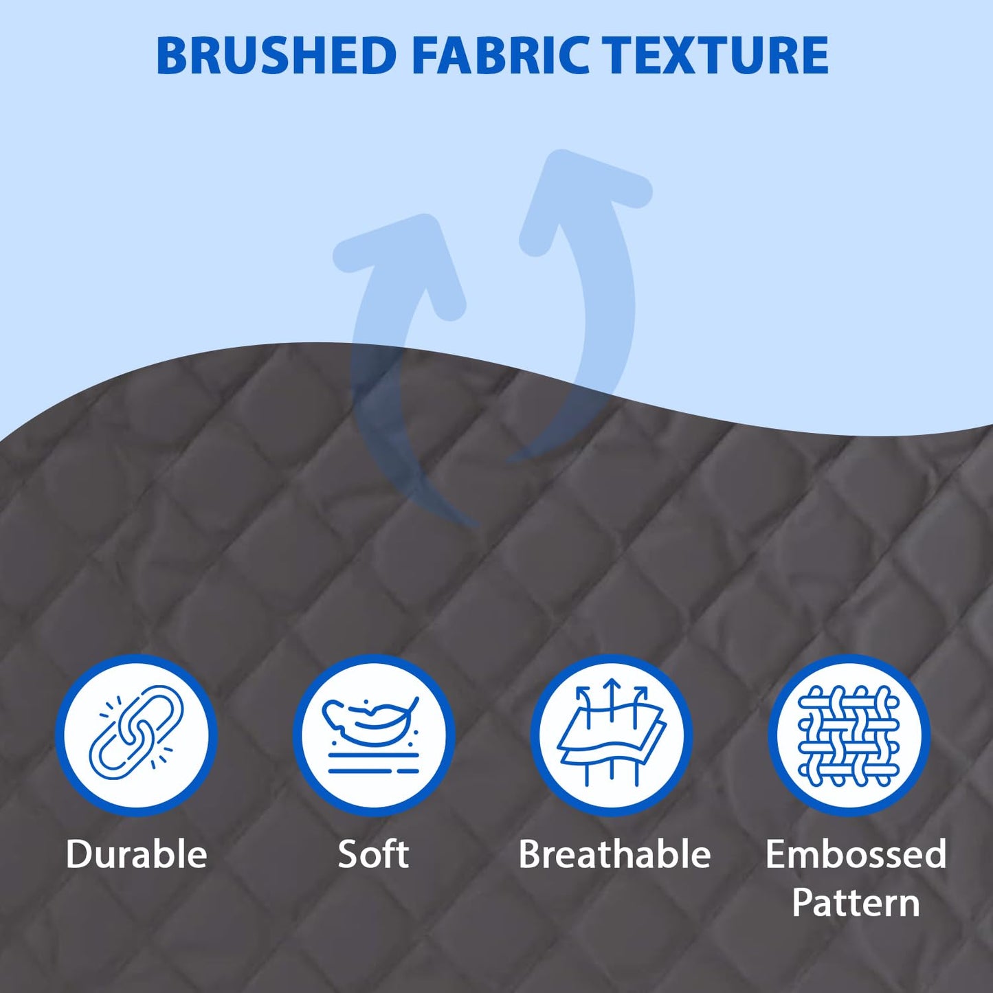 Waterproof Cotton Mattress Protector Queen Size | Soft & Washable Bed Cover by Curious Lifestyle