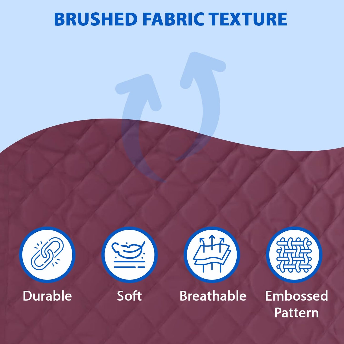 Waterproof Cotton Mattress Protector Queen Size | Soft & Washable Bed Cover by Curious Lifestyle