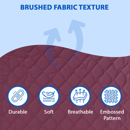 Waterproof Cotton Mattress Protector Queen Size | Soft & Washable Bed Cover by Curious Lifestyle