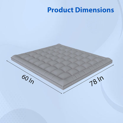 Super Soft 600 GSM Microfiber Mattress Topper | Quilted Mattress Padding by Curious Lifestyle