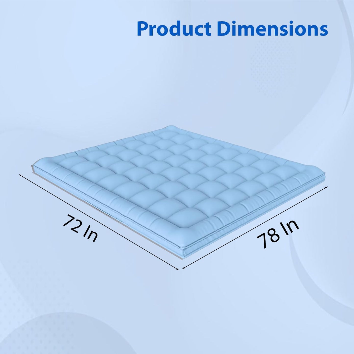 Super Soft 600 GSM Microfiber Mattress Topper | Quilted Mattress Padding by Curious Lifestyle