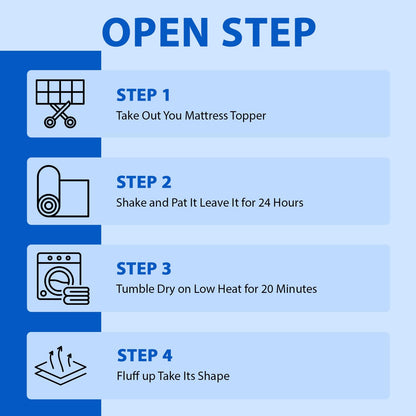 Super Soft 600 GSM Microfiber Mattress Topper | Quilted Mattress Padding by Curious Lifestyle