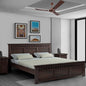 Curious Lifestyle Sheesham Wood Queen Size Bed Without Storage Wooden Double Bed Cot Bed Furniture for Bedroom Living Room Home (Natural Finish)
