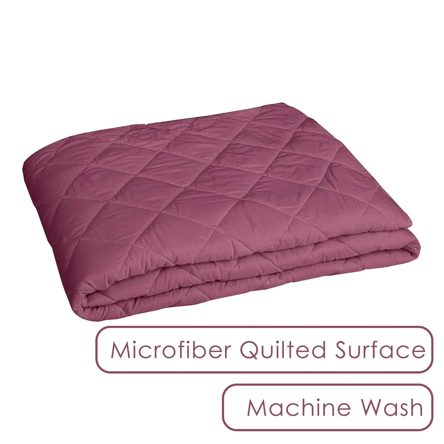 Waterproof Cotton Mattress Protector Queen Size | Soft & Washable Bed Cover by Curious Lifestyle