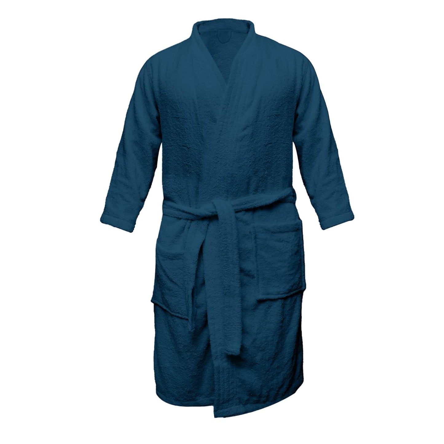 Luxury Bathrobes/Double Sided Terry 100% Pure Cotton Unisex Bathrobe For Women & Men Pack Of 1 (L, Brown)