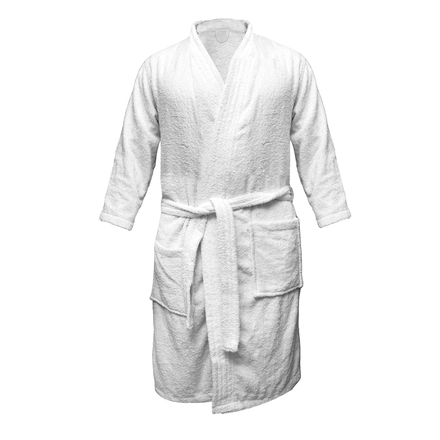 Luxury Bathrobes/Double Sided Terry 100% Pure Cotton Unisex Bathrobe For Women & Men Pack Of 1 (L, Brown)