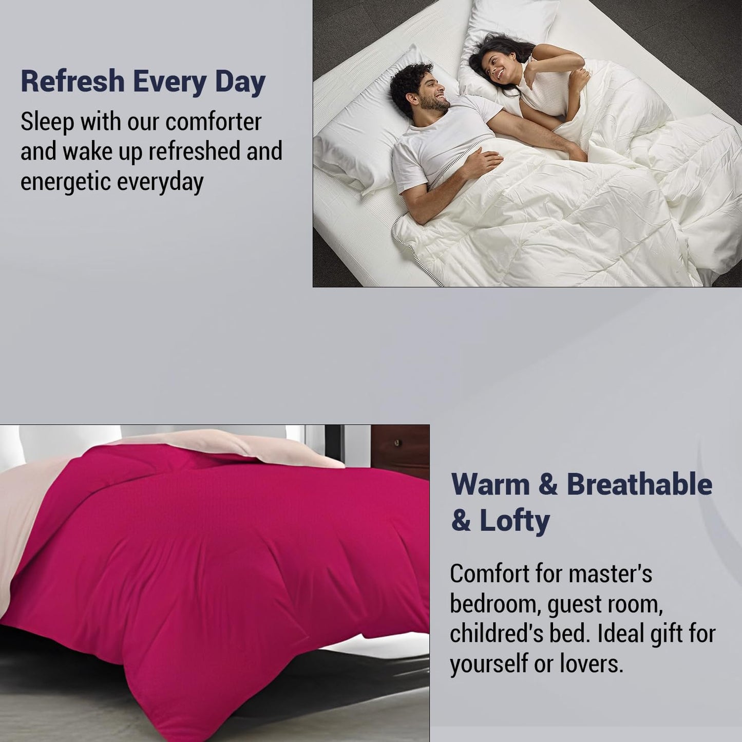 Reversible Microfiber Comforter Blanket for Winter by Curious Lifestyle