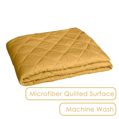 Waterproof Cotton Mattress Protector Queen Size | Soft & Washable Bed Cover by Curious Lifestyle