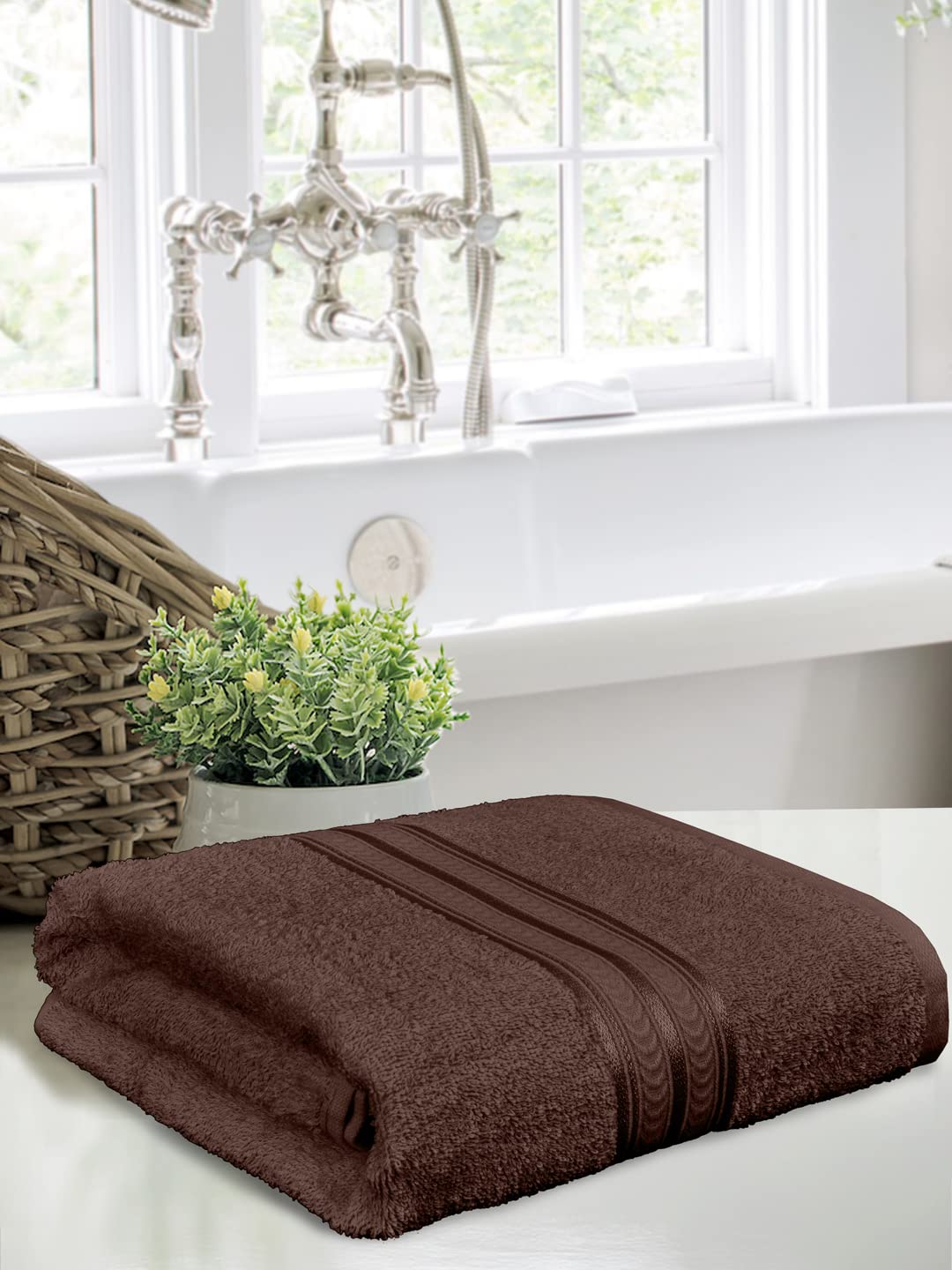 100% Cotton 600 GSM Bath Towels | Extra Soft & Absorbent Large Size Towels for Bathing (140 CM X 70 CM Pack of 1) Blue