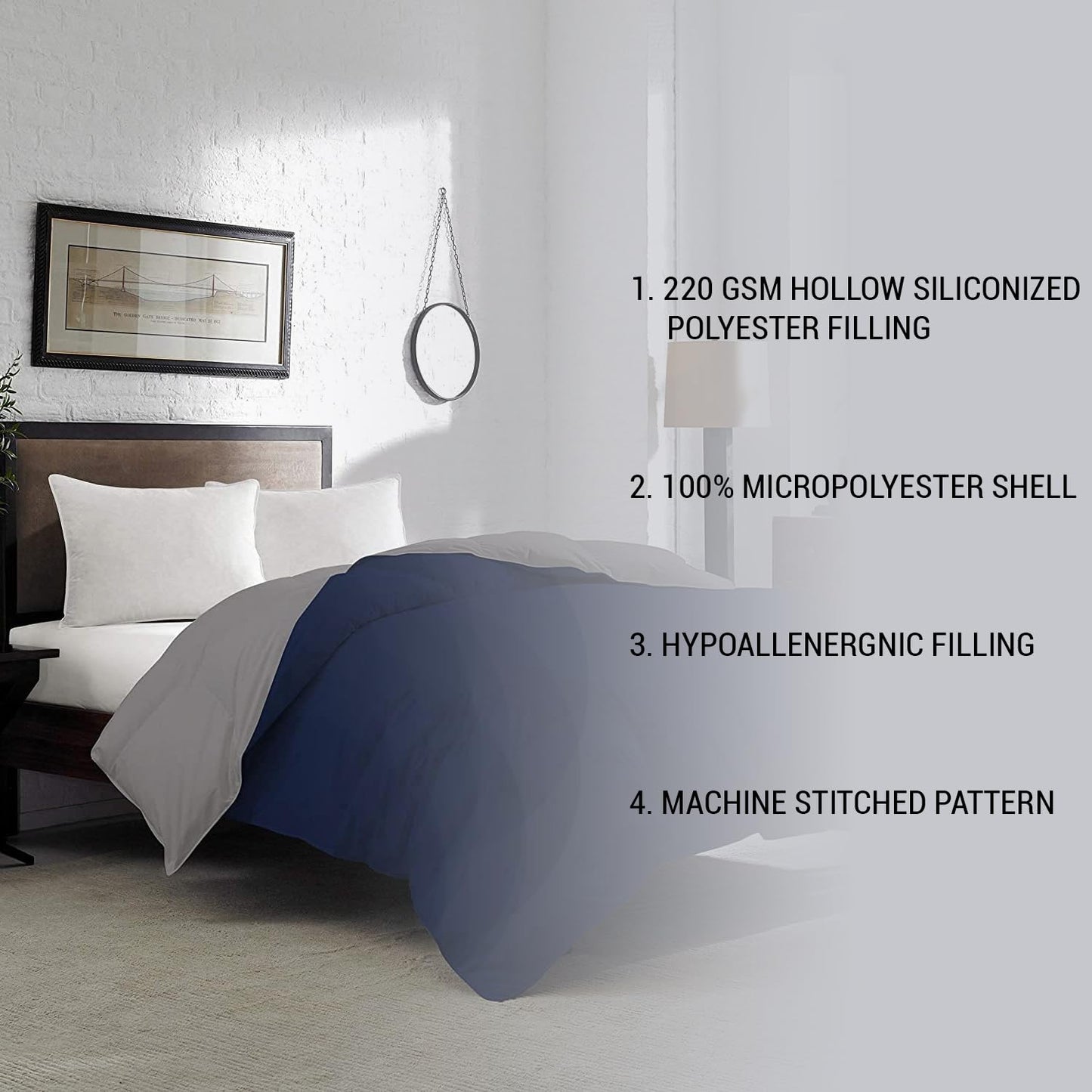 Reversible Microfiber Comforter Blanket for Winter by Curious Lifestyle