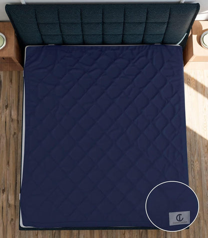 Waterproof Cotton Mattress Protector Queen Size | Soft & Washable Bed Cover by Curious Lifestyle