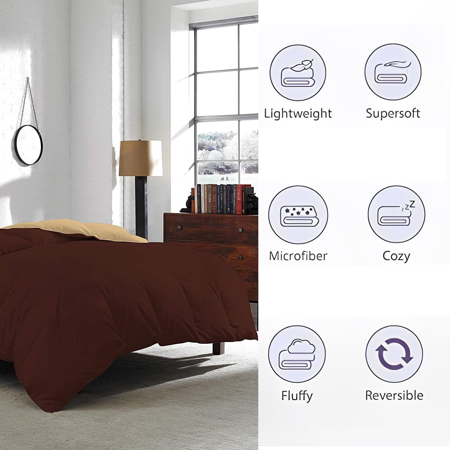 Reversible Microfiber Comforter Blanket for Winter by Curious Lifestyle