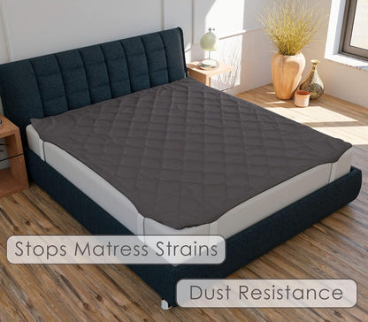 Waterproof Cotton Mattress Protector Queen Size | Soft & Washable Bed Cover by Curious Lifestyle