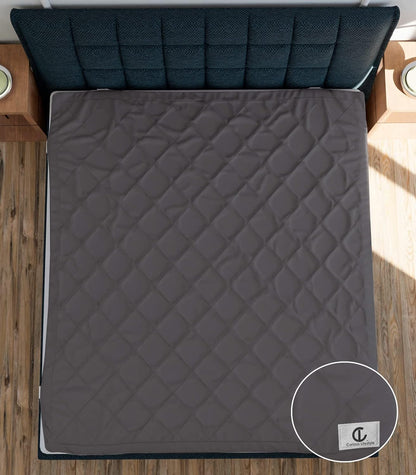 Waterproof Cotton Mattress Protector Queen Size | Soft & Washable Bed Cover by Curious Lifestyle