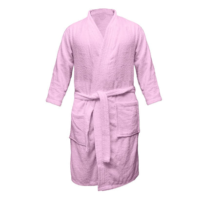 Luxury Bathrobes/Double Sided Terry 100% Pure Cotton Unisex Bathrobe For Women & Men Pack Of 1 (L, Brown)