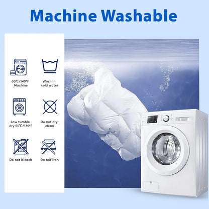 Waterproof Cotton Mattress Protector Queen Size | Soft & Washable Bed Cover by Curious Lifestyle