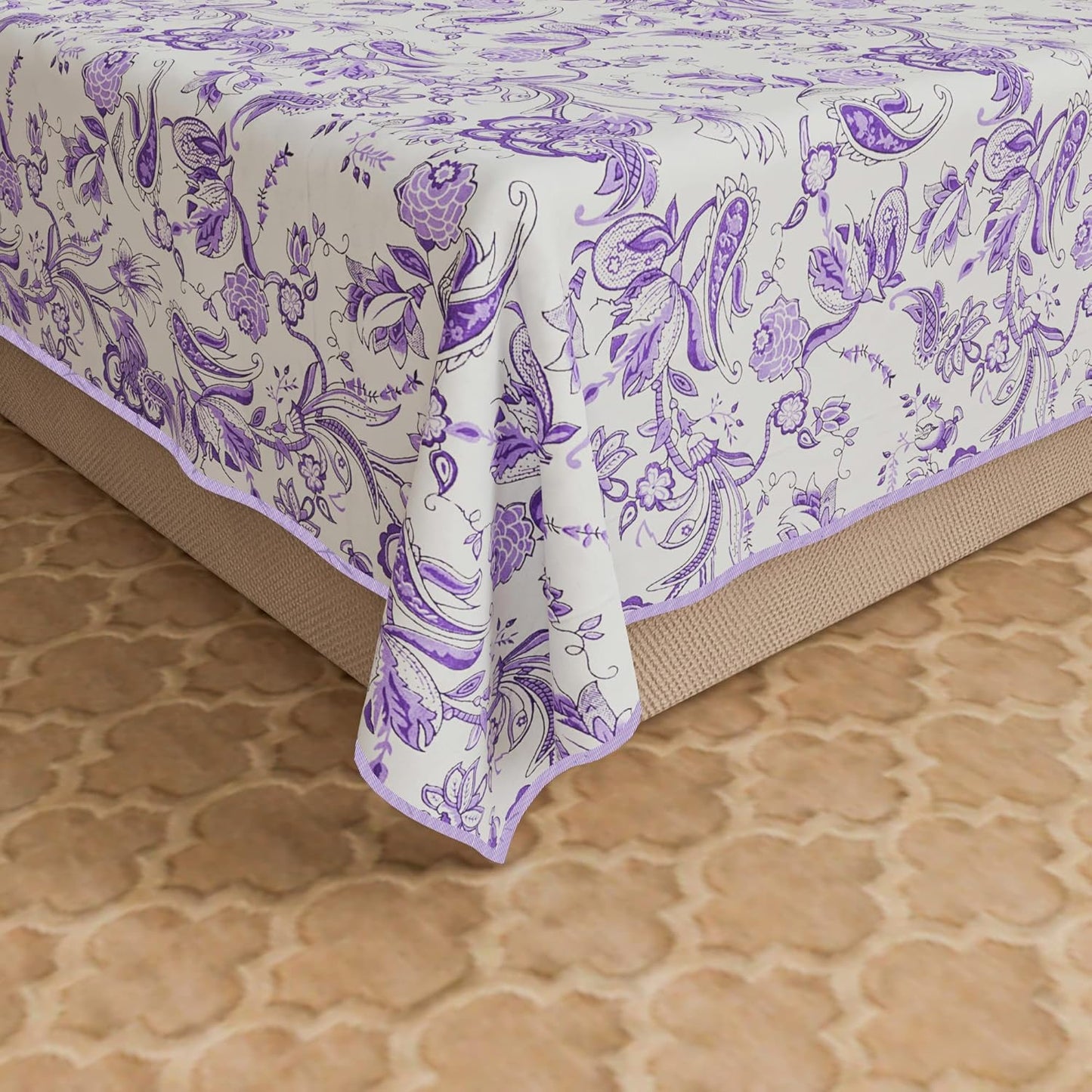 Cotton Soft Hand Block Printed Reversible Dohar AC Blanket Double Bed King Size (Size-84*90/C5)