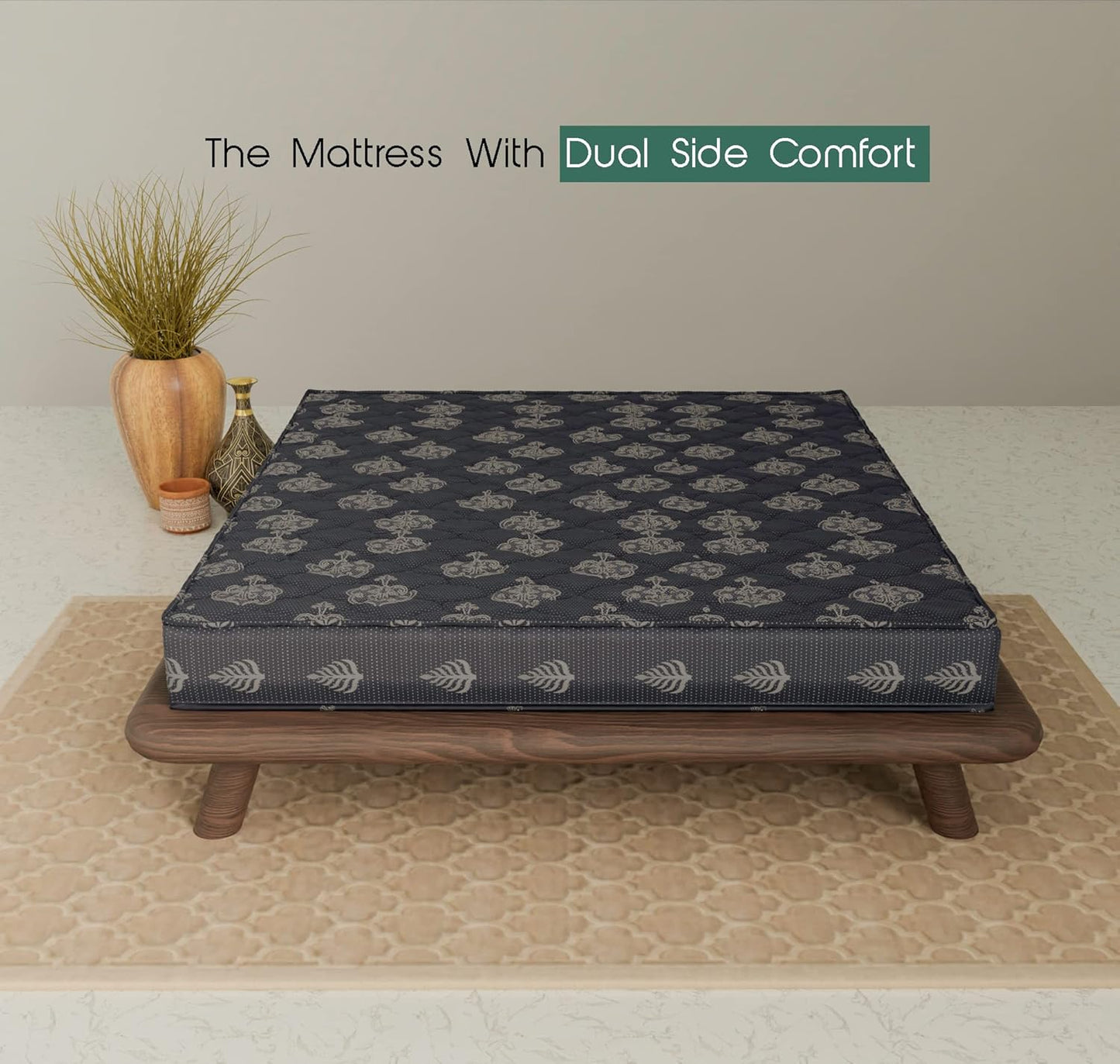 double bed with mattress