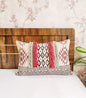 Pure Cotton Rectangular Shape Handblock 12 inch x 20 inch Boho Shaggy Pillow