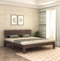 Curious Lifestyle Sheesham Wood Queen Size Bed with Box Storage & Headboard Storage | Solid Wood Double Bed Palang for Bedroom (Walnut Finish)