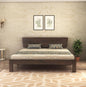 Curious Lifestyle Sheesham Wood Queen Size Bed with Box and Headboard Storage for Bedroom Home (Walnut Finish)